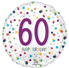 17" Confetti Birthday 60