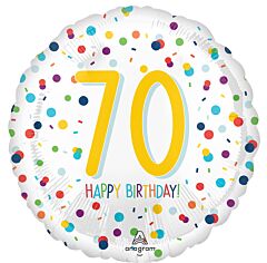 17" Confetti Birthday 70