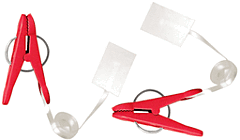 8 Gram Clip n Weight - Red with Ribbon