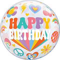 22" Bubble Birthday Retro