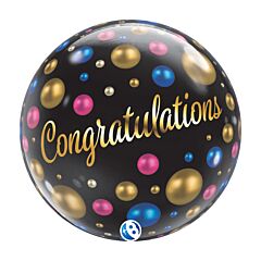 22" Bubble Congrats Dots