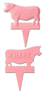 1.75" Steer Steak Marker Med Rare