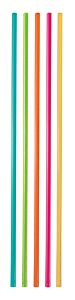 8" Giant Straw Asst Neon 6/400