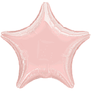 19" Metallic Pearl Pastel Pink Star