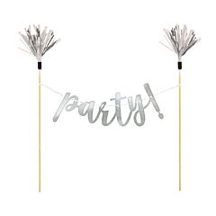 Cake Banner - Silver