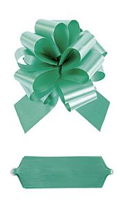 Satin Pull Bow - Seafoam 8" x 20 loops