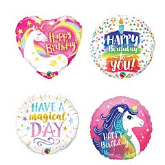 9" Unicorn/Rainbow Airfill Assortment