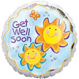 18" Chatterbox Get Well 2 Sided
