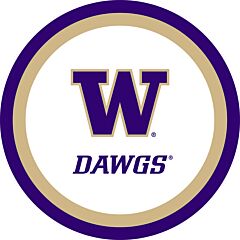 University of Washington 9" Paper Plate 10ct
