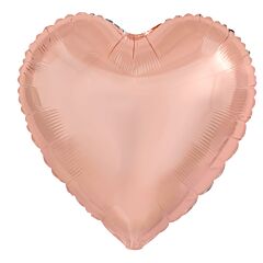 18" Heart Rose Gold