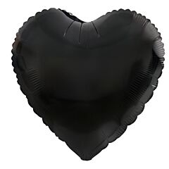 18" Heart Black