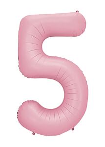 34" Number 5 - Light Pink