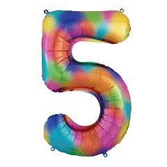 34" Number 5 - Rainbow