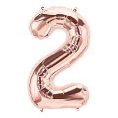 34" Number 2 - Rose Gold