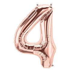 34" Number 4 - Rose Gold