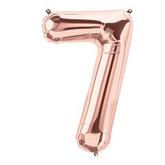 34" Number 7 - Rose Gold