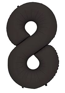 34" Number 8 - Matte Black