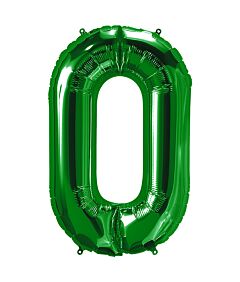 34" Number 0 - Green