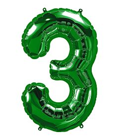 34" Number 3 - Green
