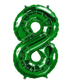 34" Number 8 - Green
