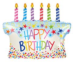 21" Happy Birthday Cake