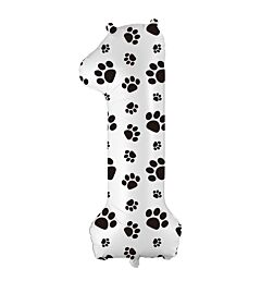 34" Number 1 - Paw Print