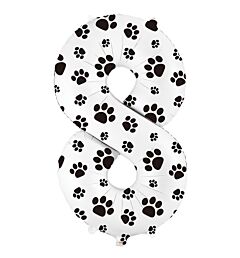 34" Number 8 - Paw Print