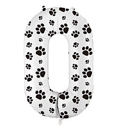 34" Number 0 - Paw Print