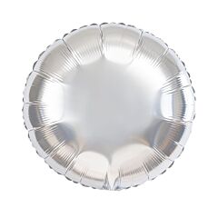 18" Round Silver