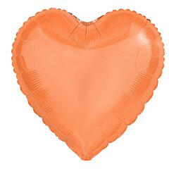 18" Heart Orange