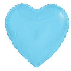 18" Heart Pastel Blue
