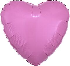 18" Pink Heart with ribbon