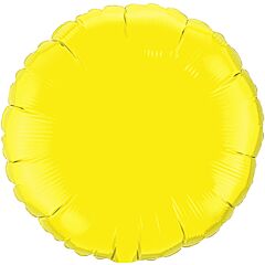 18" Yellow Round Flat