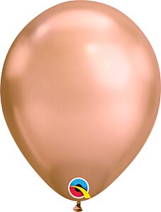11" Qualatex Chrome Rose Gold Latex