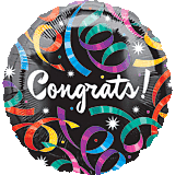 18" Congrats Streamers 2 Sided