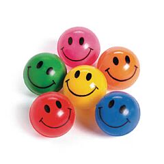 Smile Face Bounce Ball 12ct