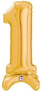 25" Number Stand Up 1 Gold