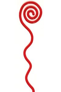 12" Red Coil Cardholder