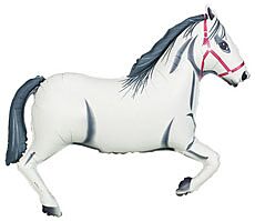 43" White Horse