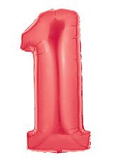 34" Megaloon Red Number 1