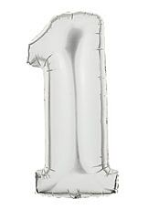 34" Megaloon Silver Number 1