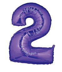 34" Megaloon Purple Number 2