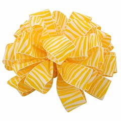 3" x 25yd Zebra Ribbon - Maize