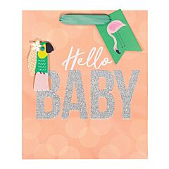 9x8x4 Gift Bag - Hello Baby