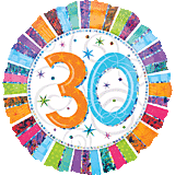 18" Radiant Birthday 30