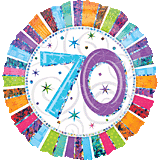 18" Radiant Birthday 70