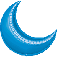 26" Blue Crescent