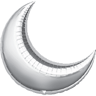 35" Silver Crescent