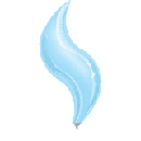 28" Pastel Blue Curve