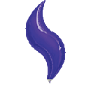 28" Purple Curve